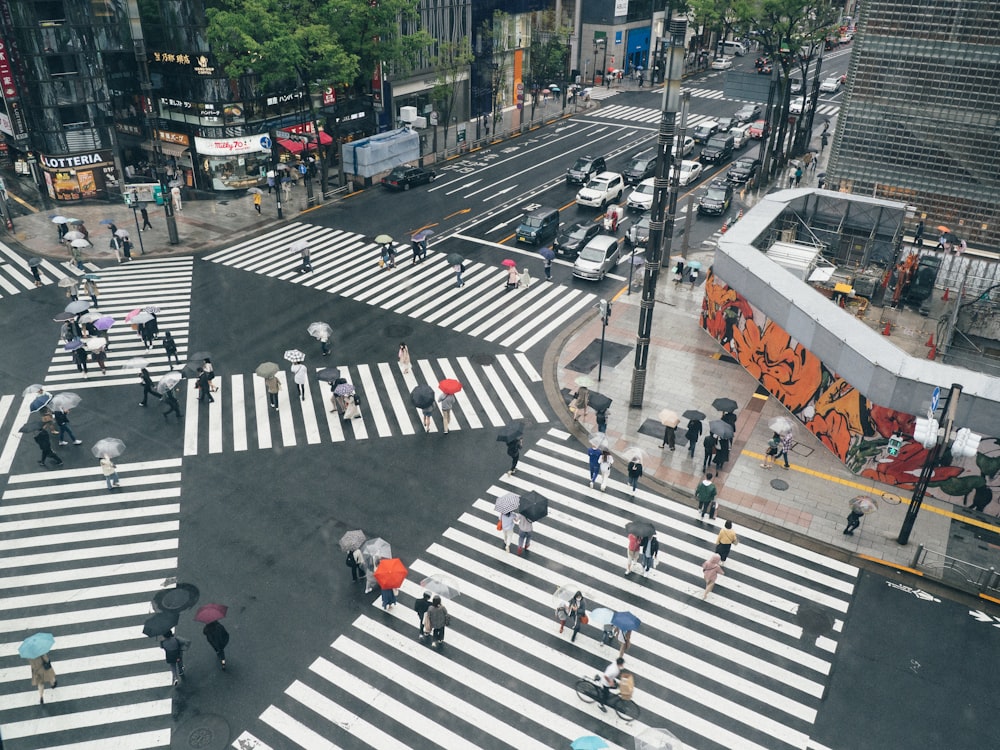 a busy city street