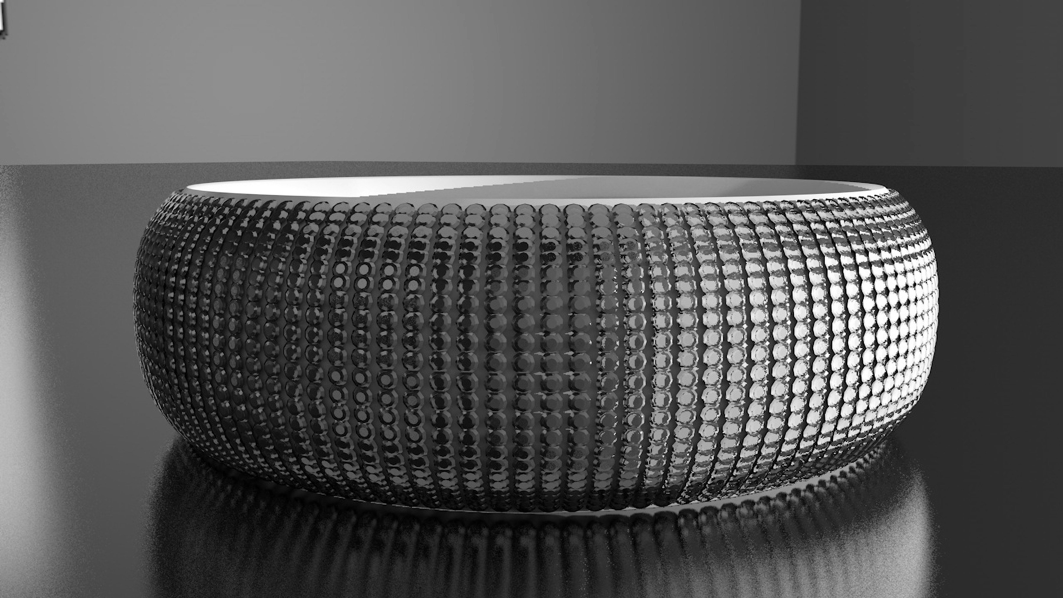 a black and white striped hat