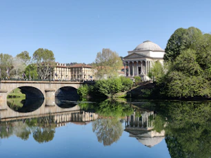 a bridge over a body of water
