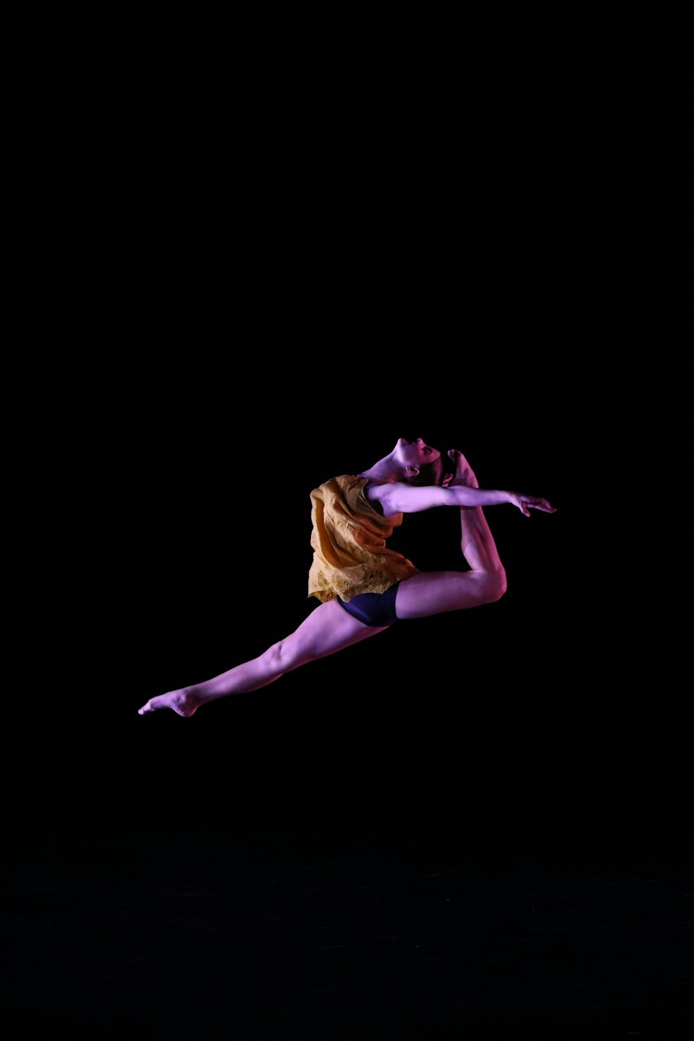 a person dancing on a stage