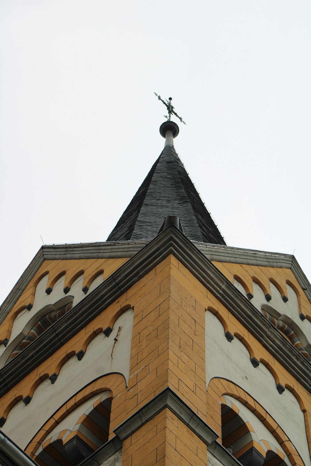 a clock on a tower