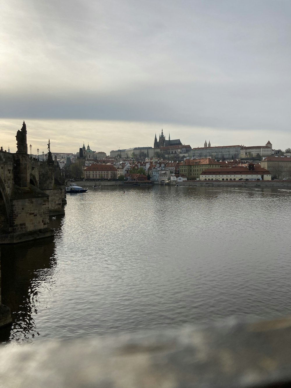 a body of water with buildings along it