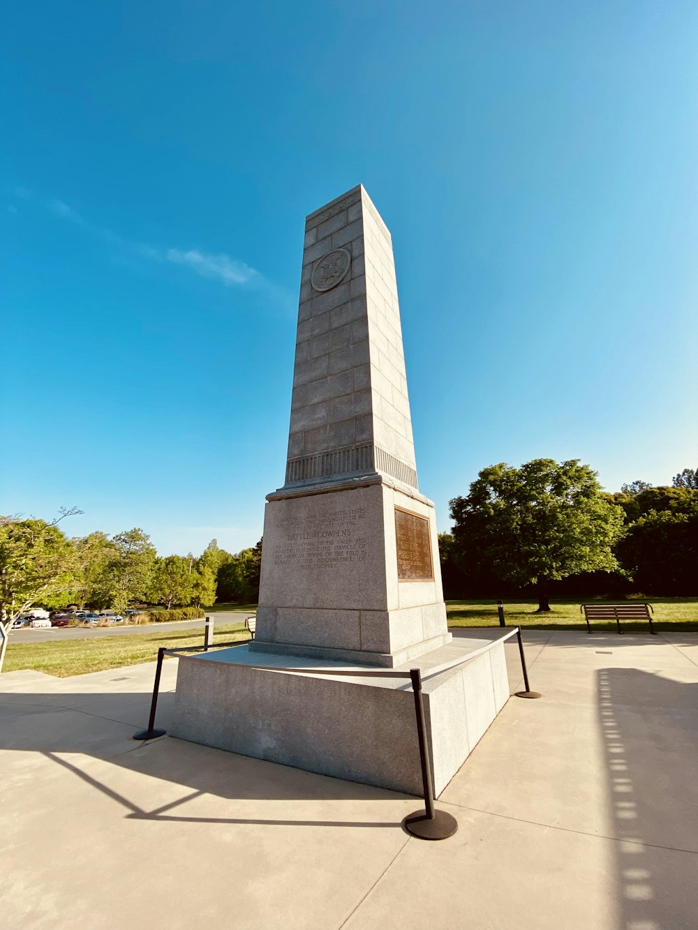 a large stone monument