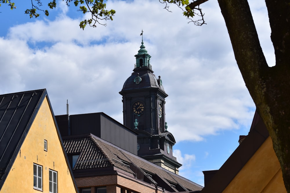 a clock tower on a building