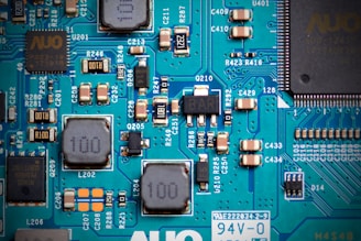 a close-up of a circuit board