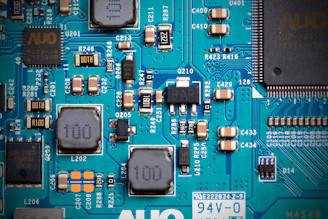 a close-up of a circuit board