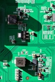 a close-up of a circuit board