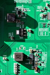 a close-up of a circuit board