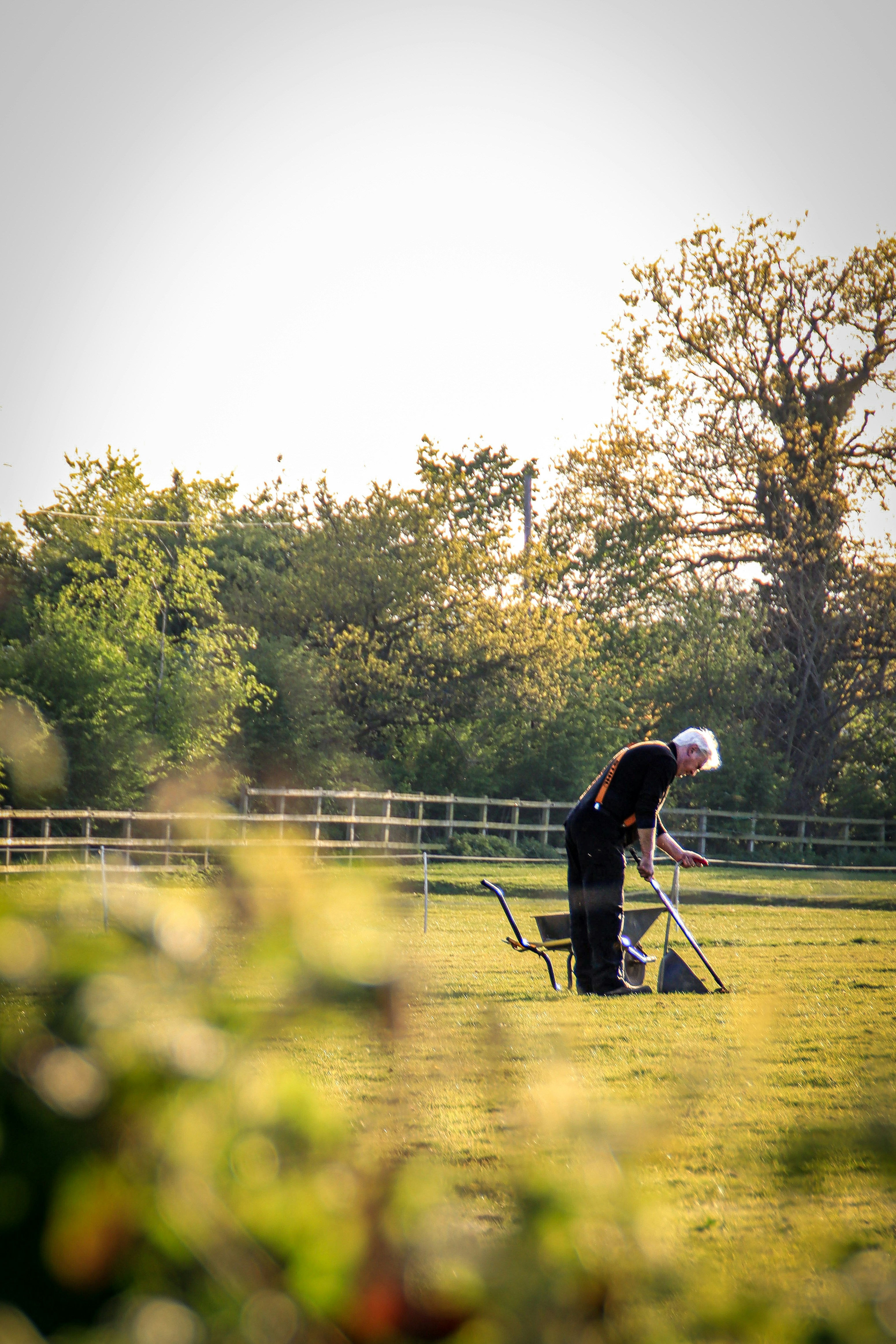 a man with a golf club