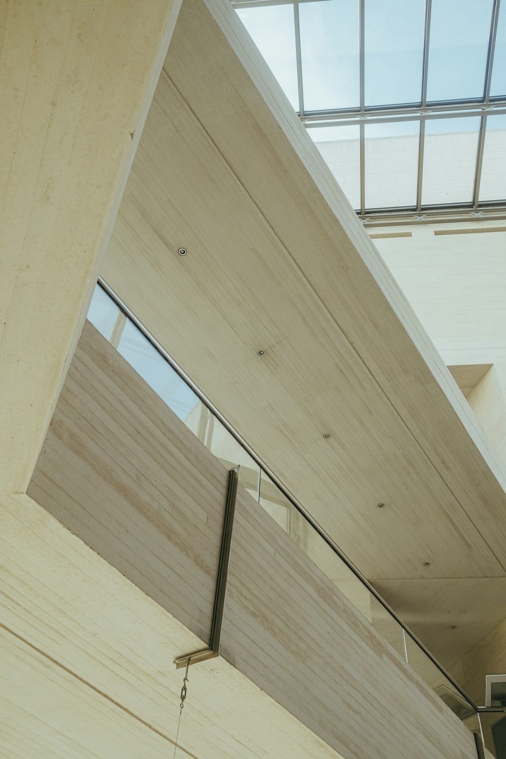 a ceiling with windows