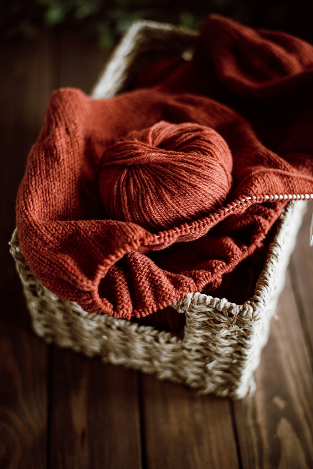 a red and white towel