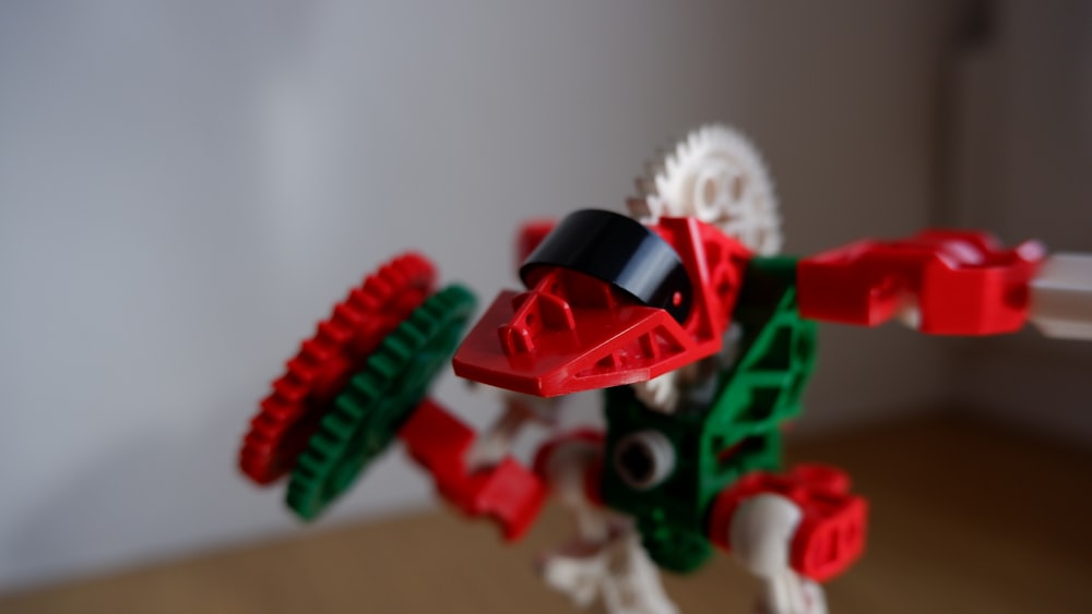 a red and black toy