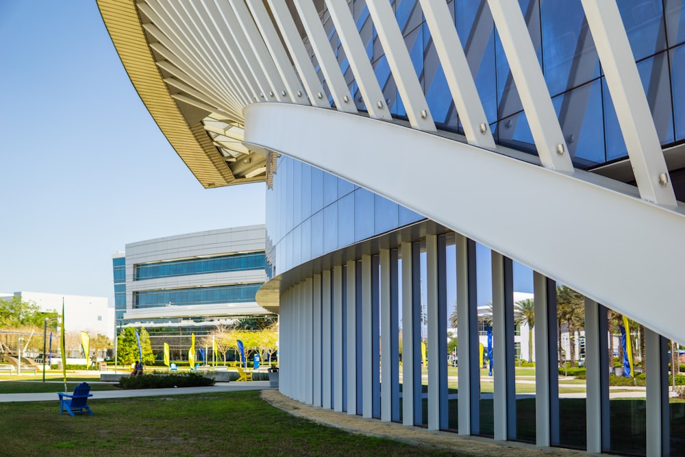 a building with a glass roof