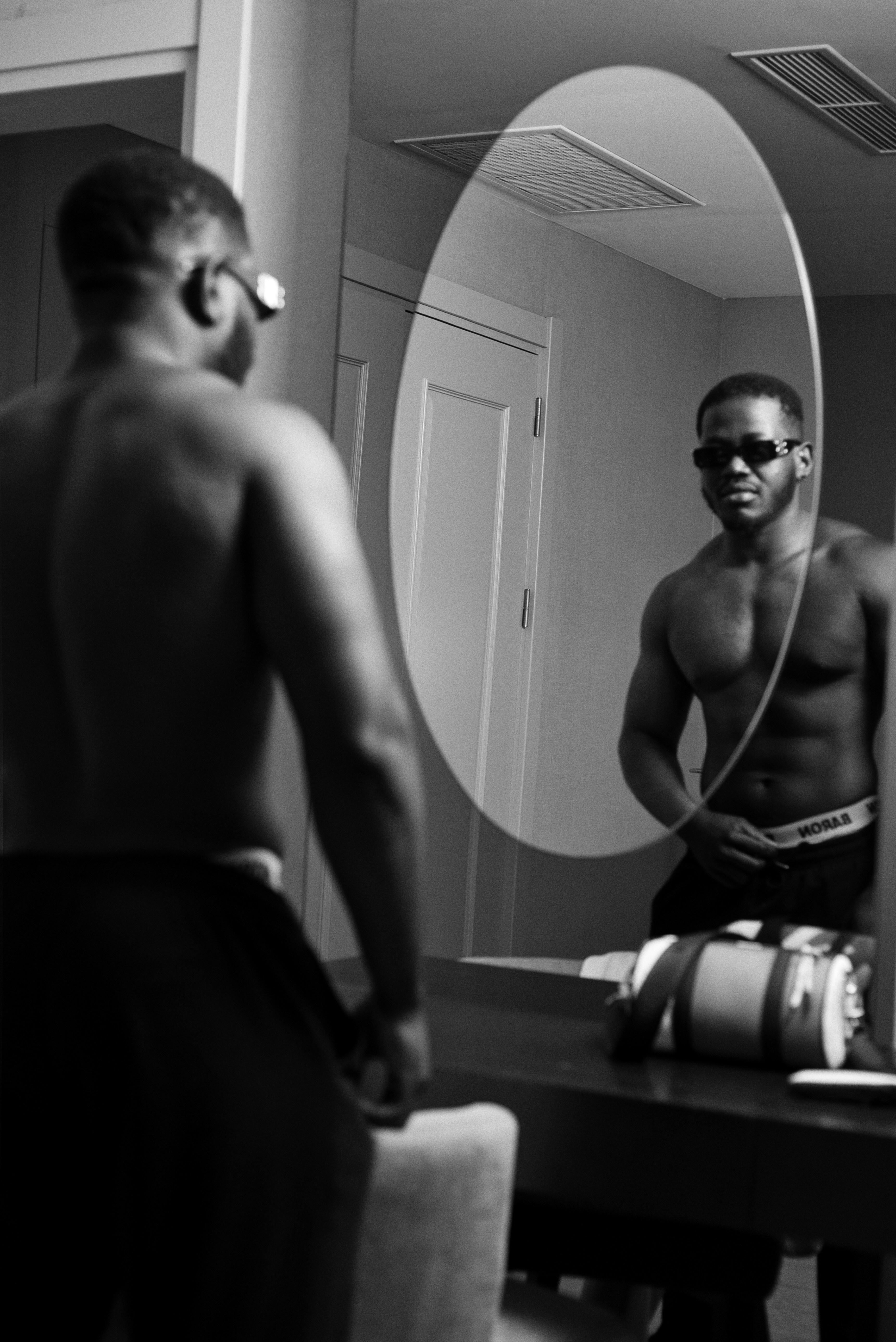 a man wearing sunglasses