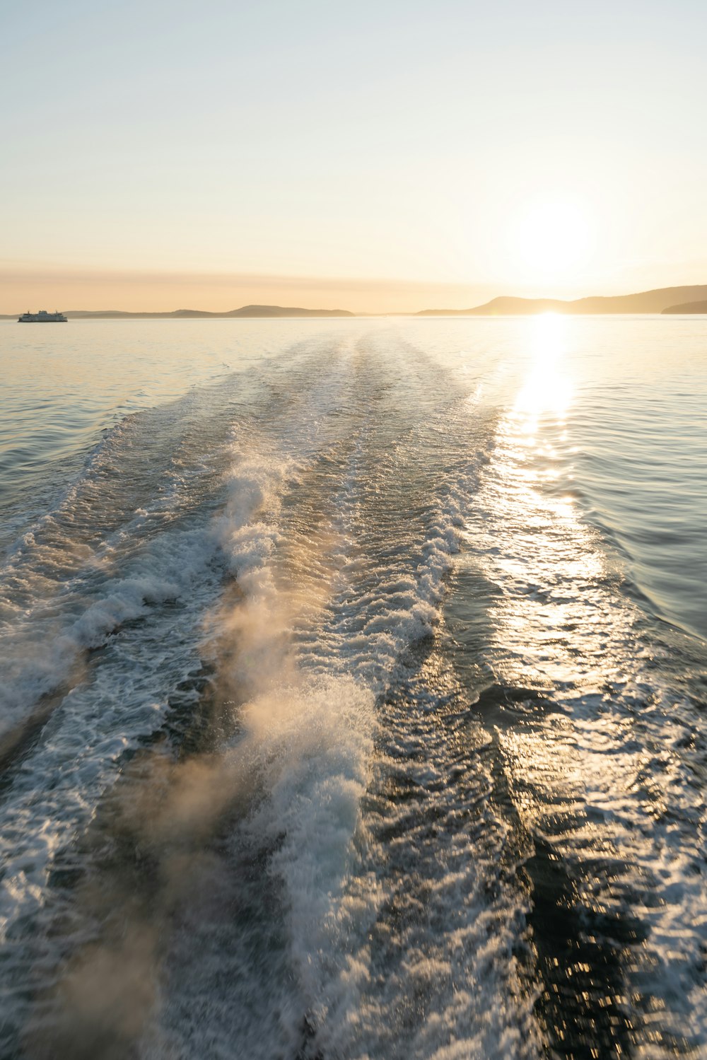 a body of water with a boat in it