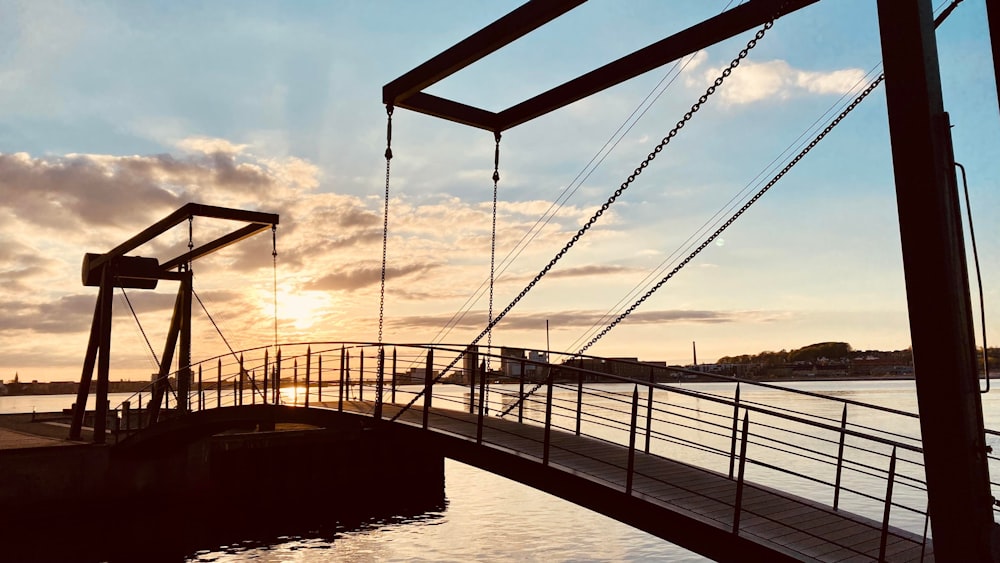 a bridge over water