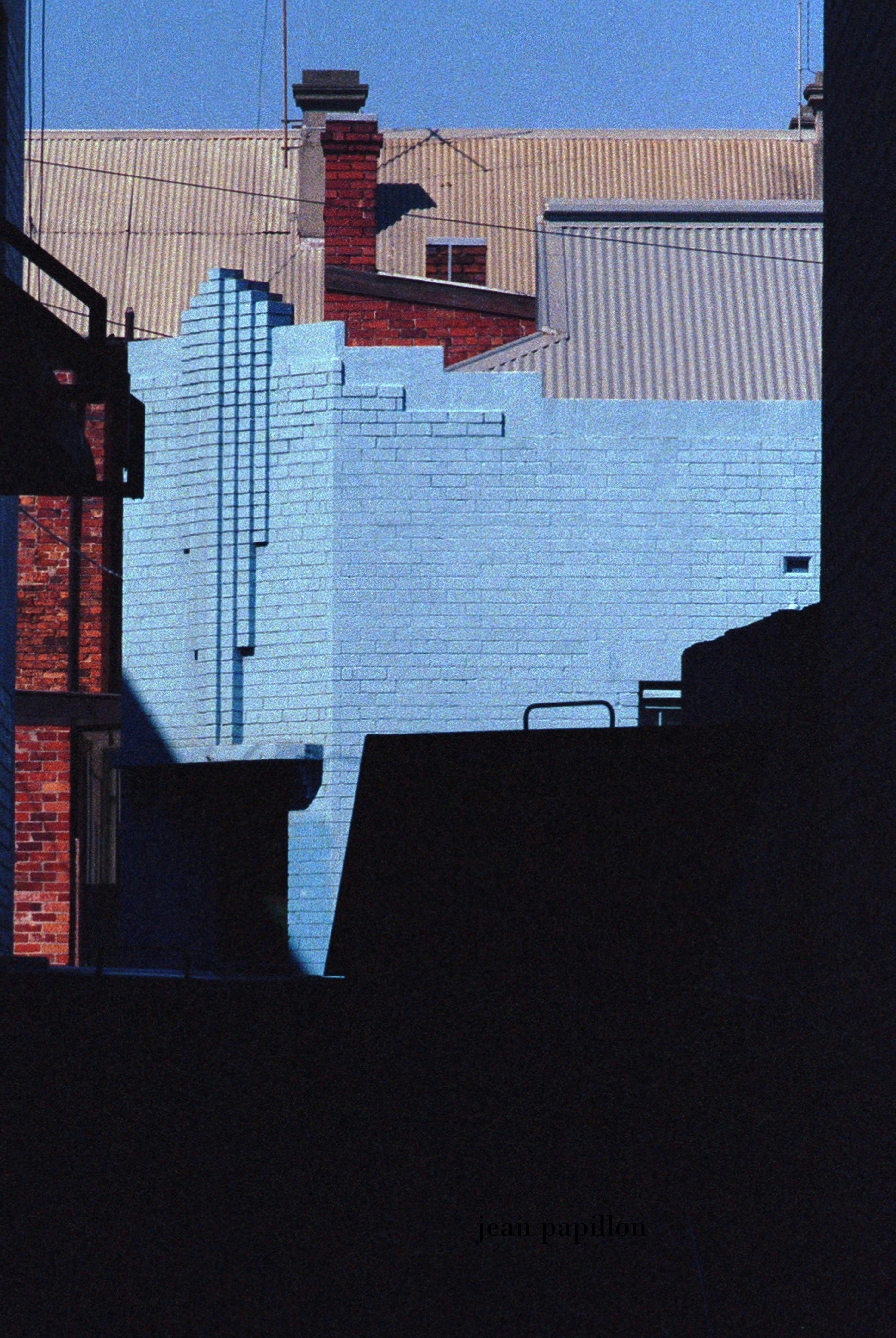 a building with a large glass window