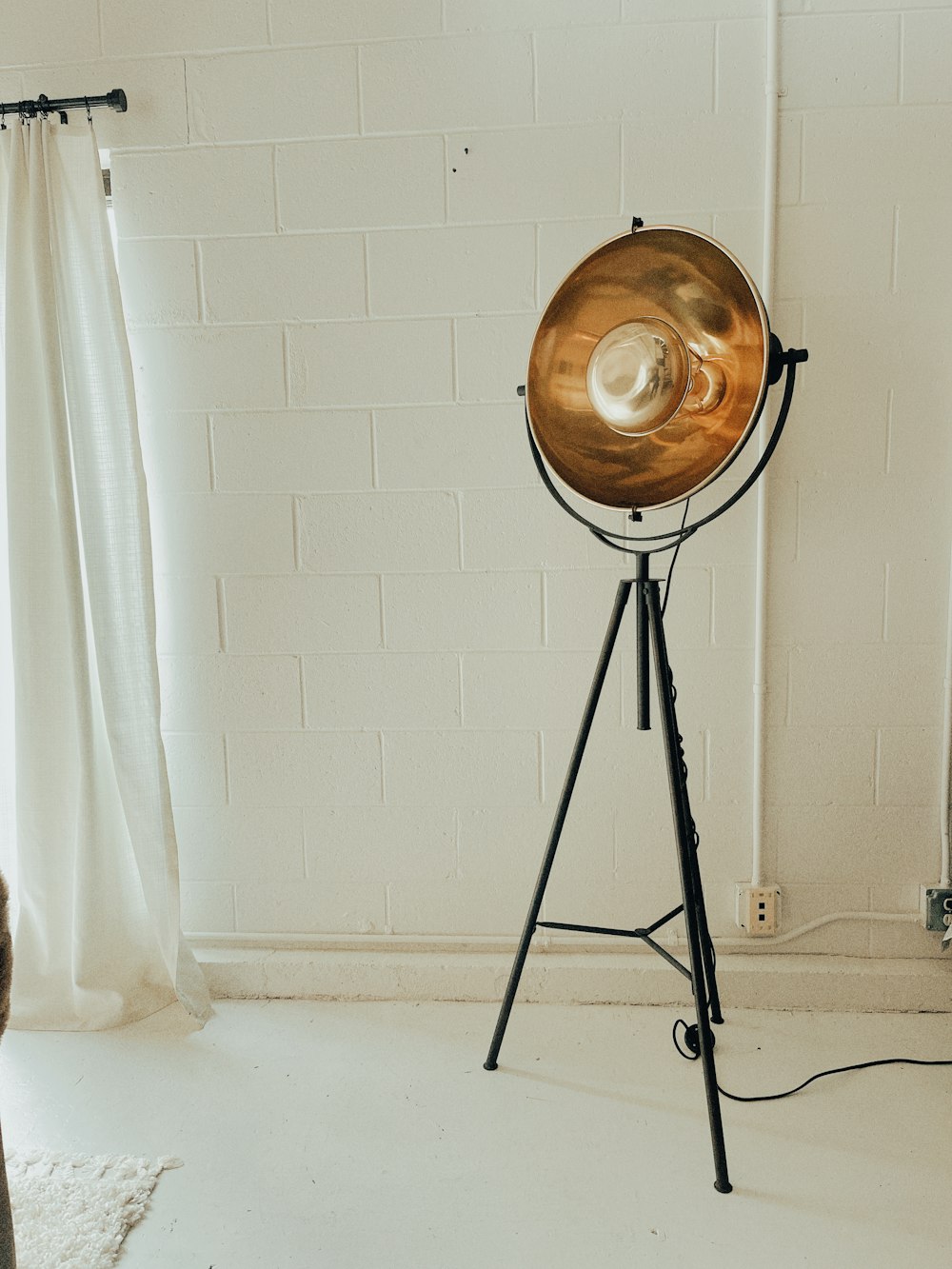 a large round object on a stand