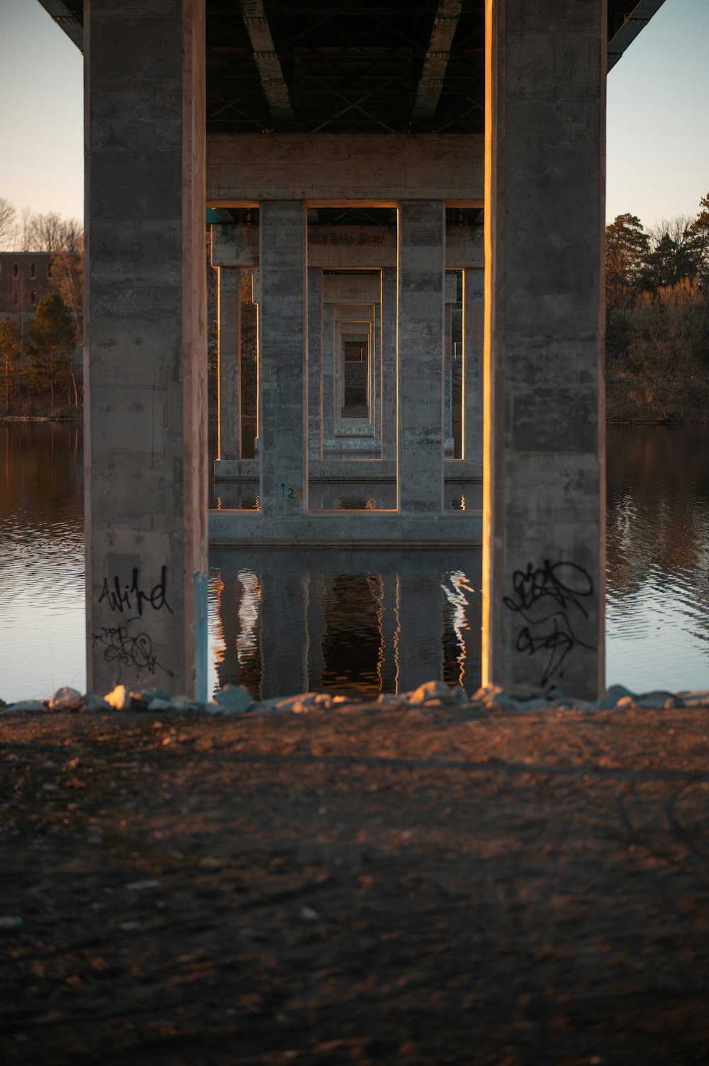 a building with graffiti on it