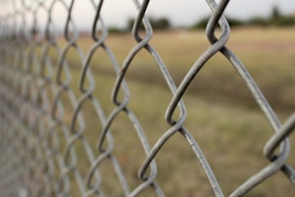 a close-up of a barbed wire fence