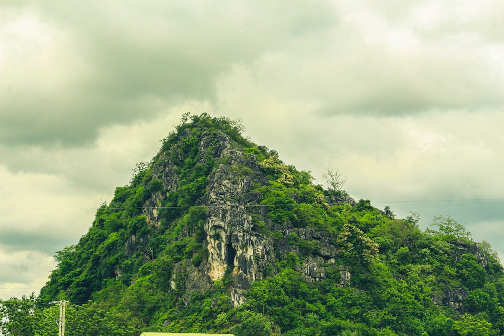 a large rocky mountain