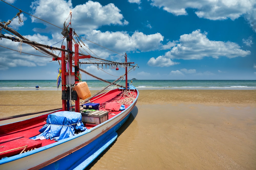 a boat on the beach