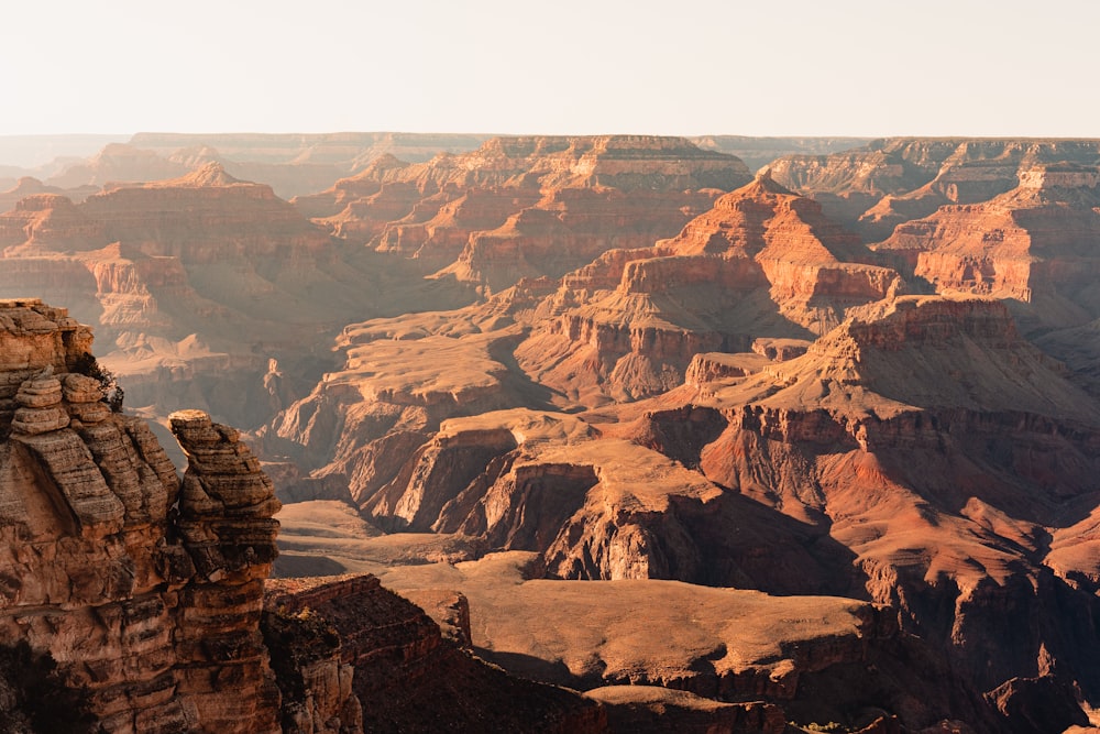 a canyon with a river running through it