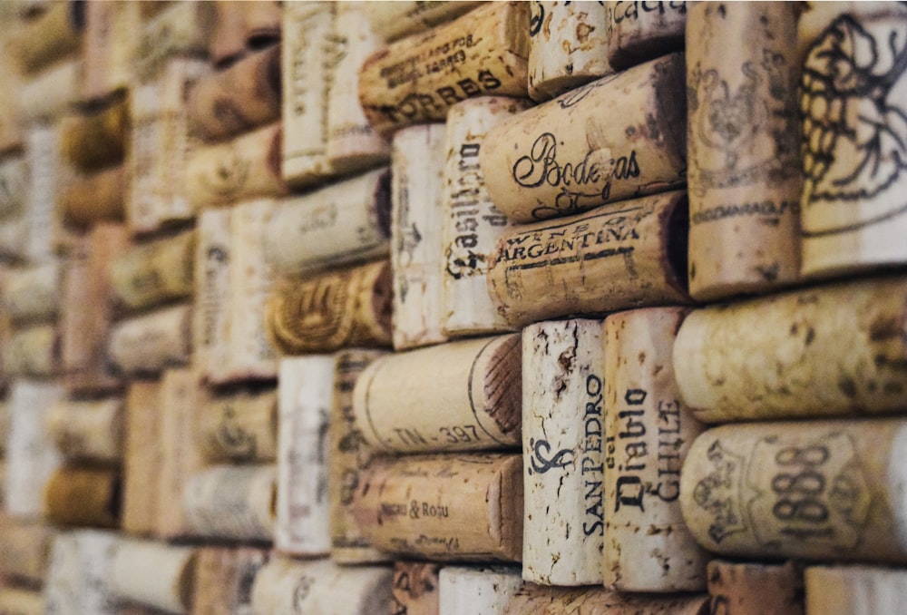 a group of corks