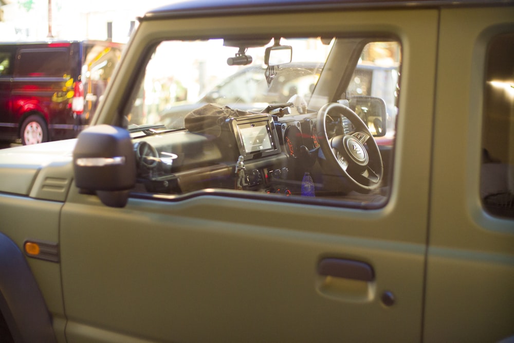 the interior of a car