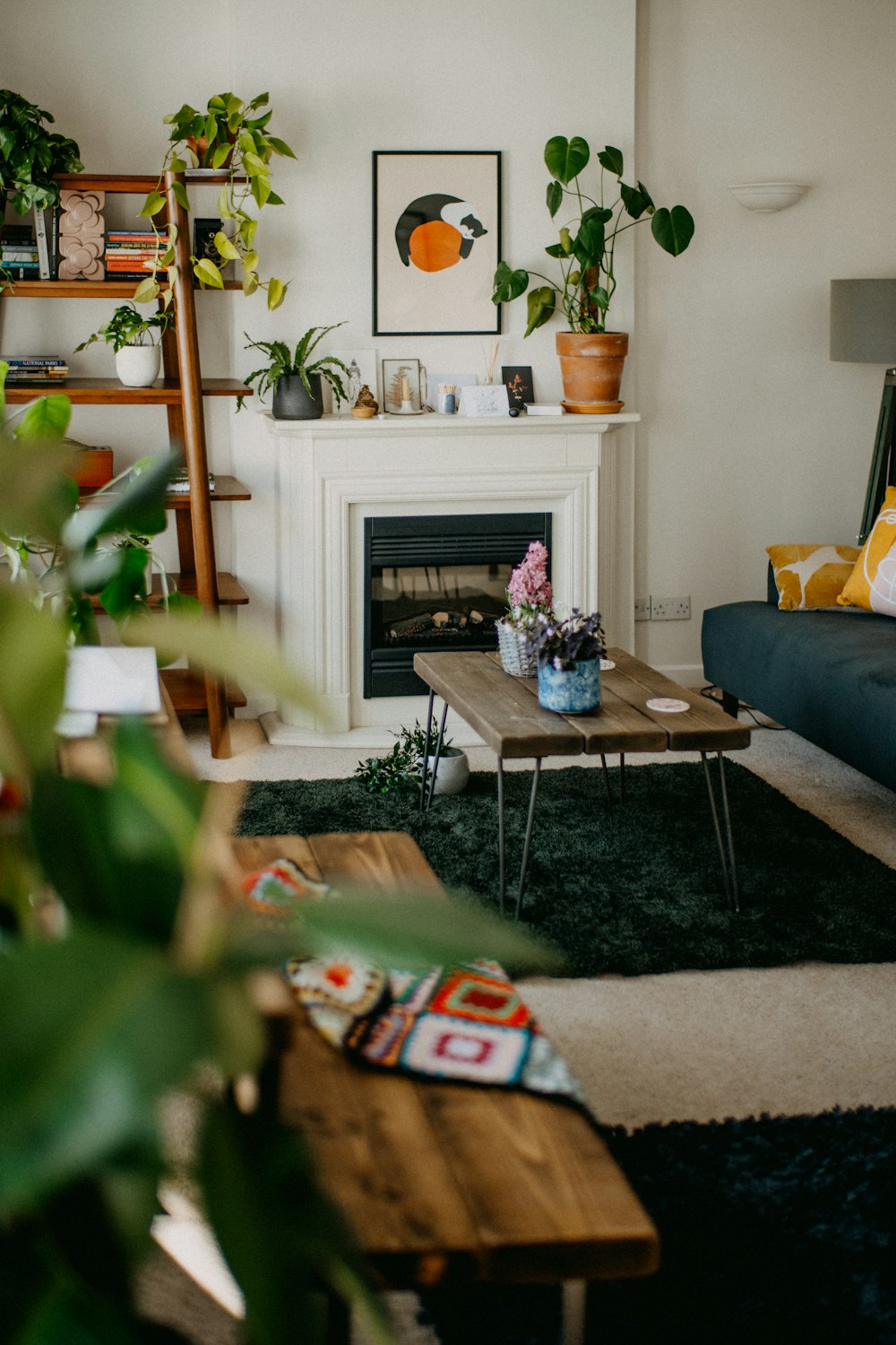 a view of a living room