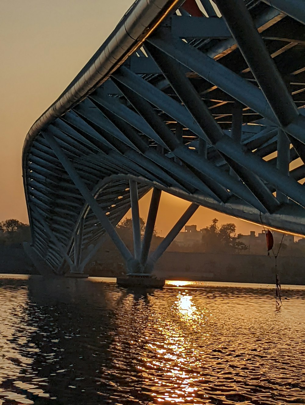 a bridge over water