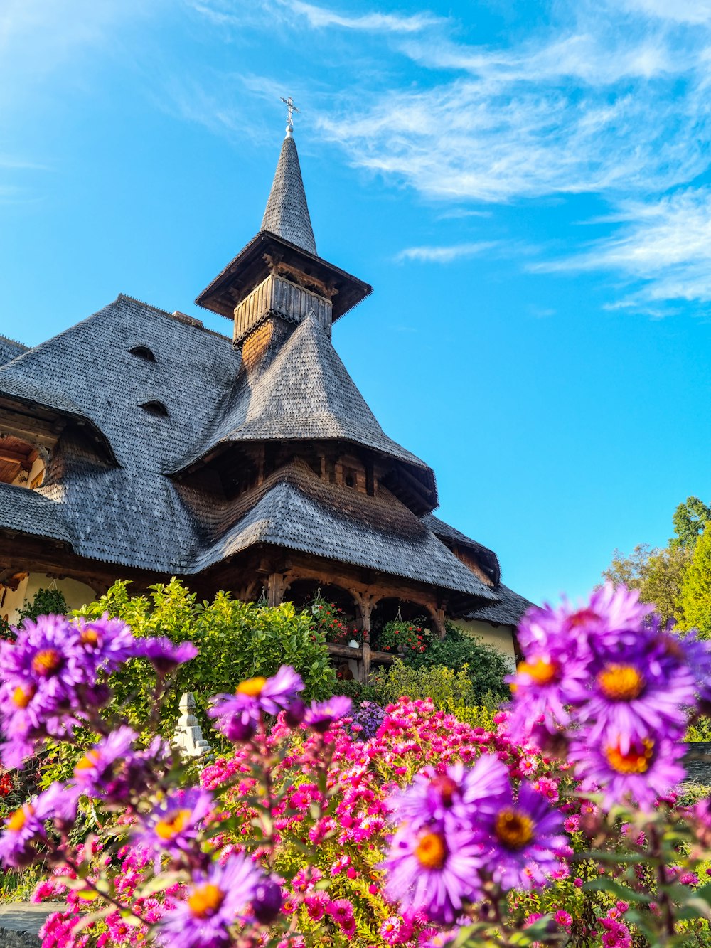 a building with a steeple