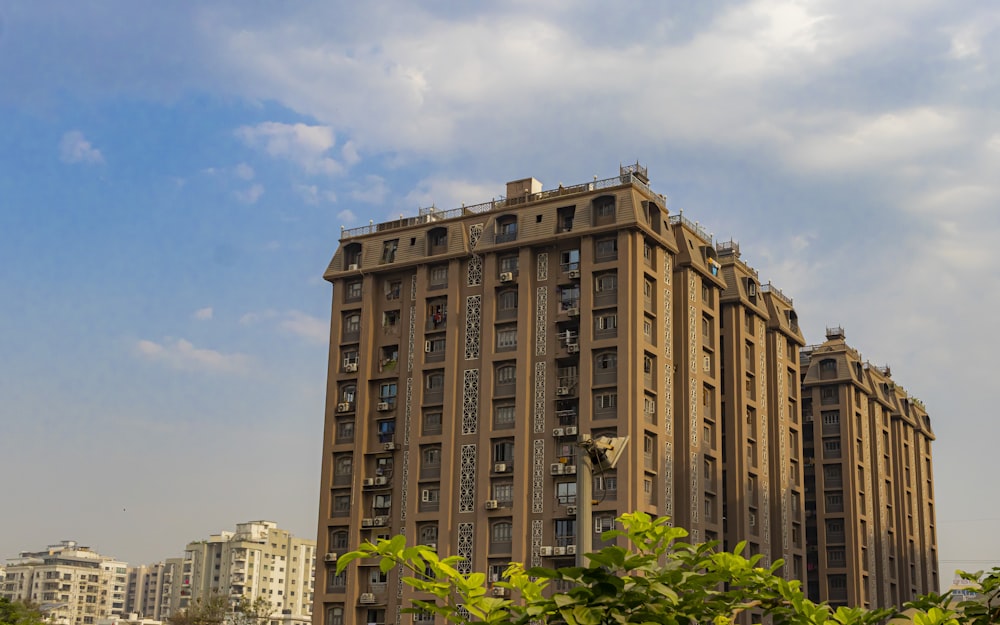 a tall building with many windows