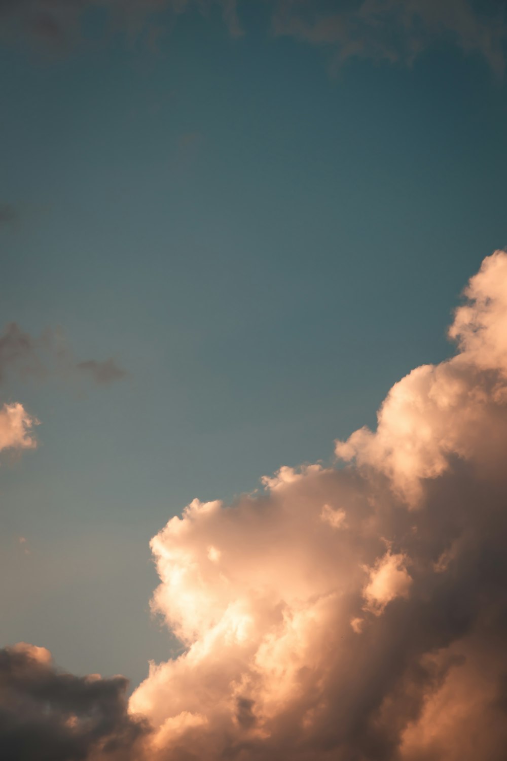 a blue sky with clouds