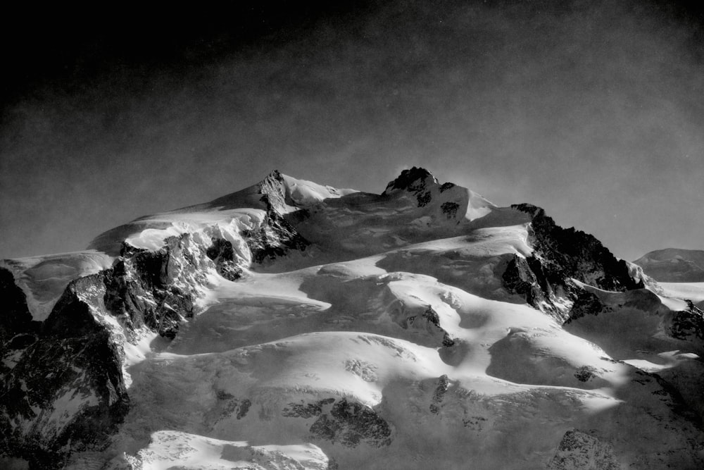 a mountain covered in snow