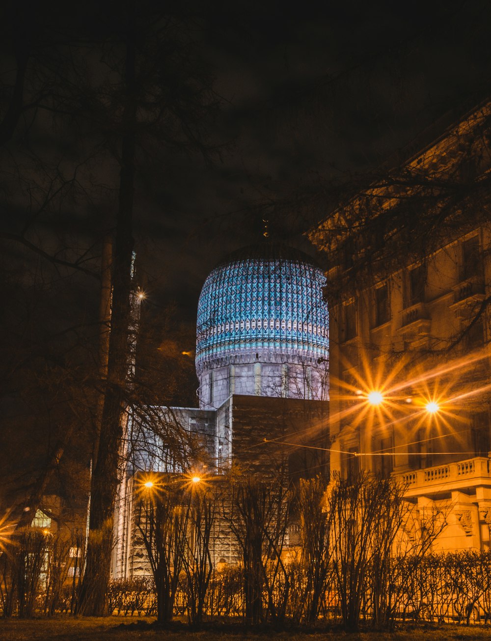 a building with a dome roof