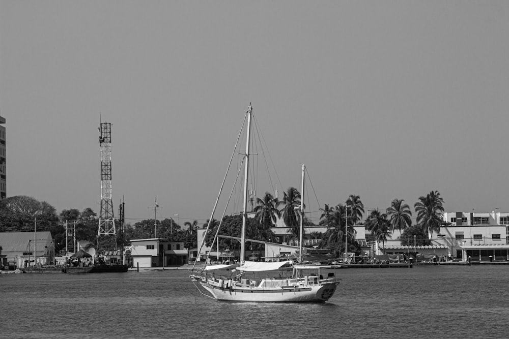 a boat sailing on the water