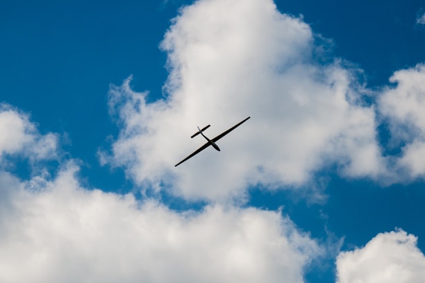a plane flying in the sky