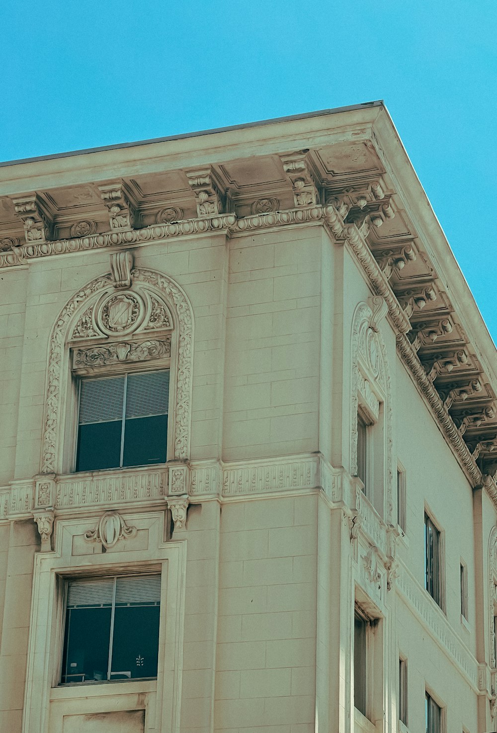 a building with a large window