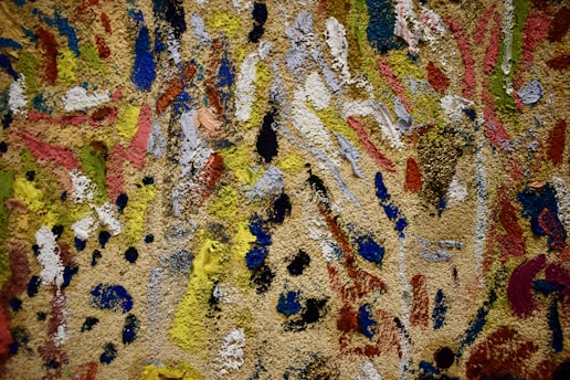 A vibrant acrylic painting on canvas showcasing unique artistic style.