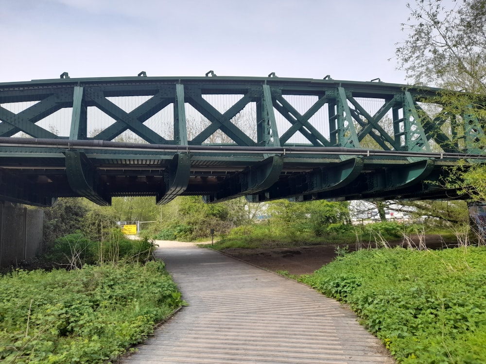 a bridge over a river