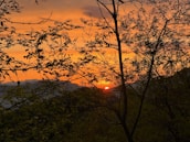 Sunset over the Reserva do Ibirá, highlighting the natural beauty of Serrana.