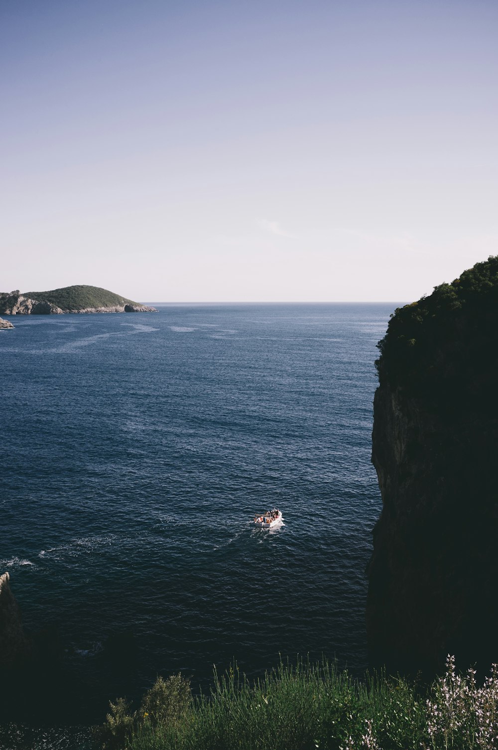 a boat in the water