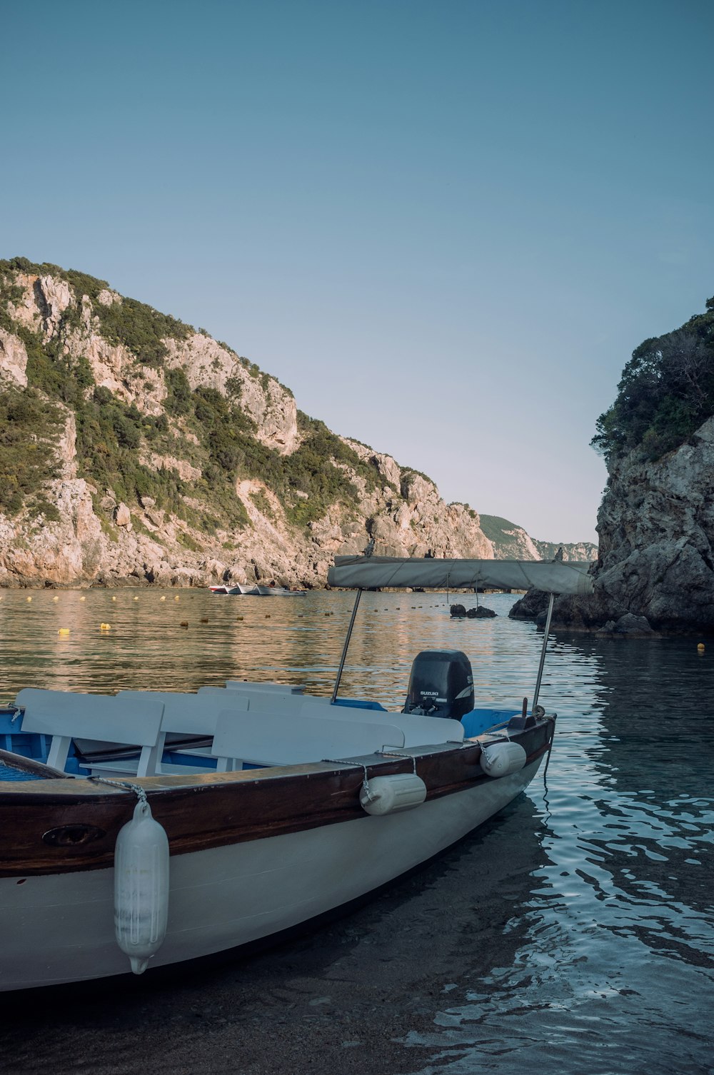 a boat in the water