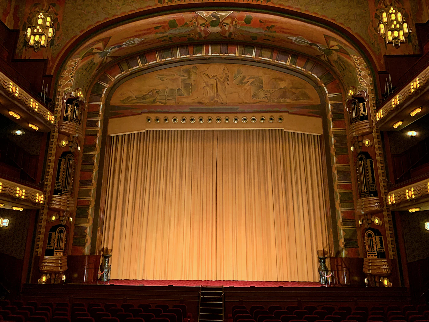 A theatre auditorium facing the stage