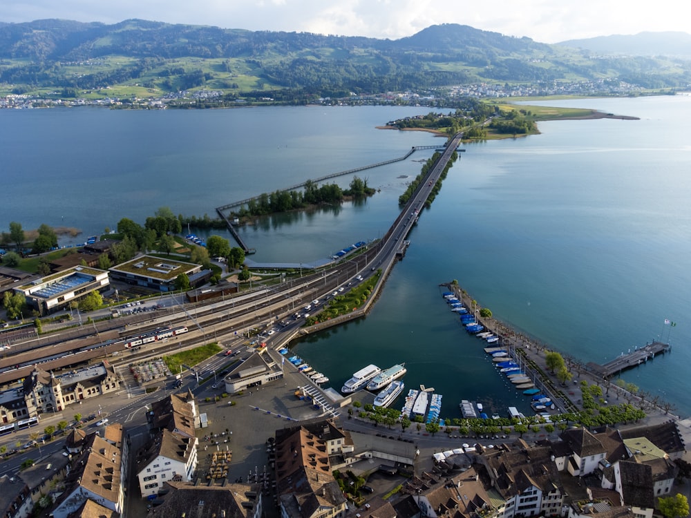 a bridge over a body of water