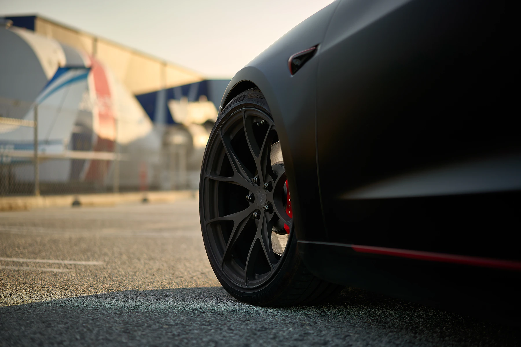 Tesla exterior detail