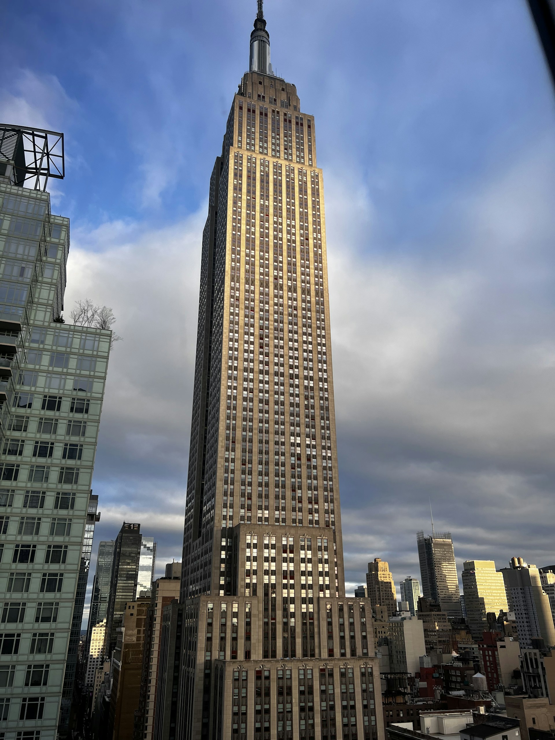 a tall building in a city