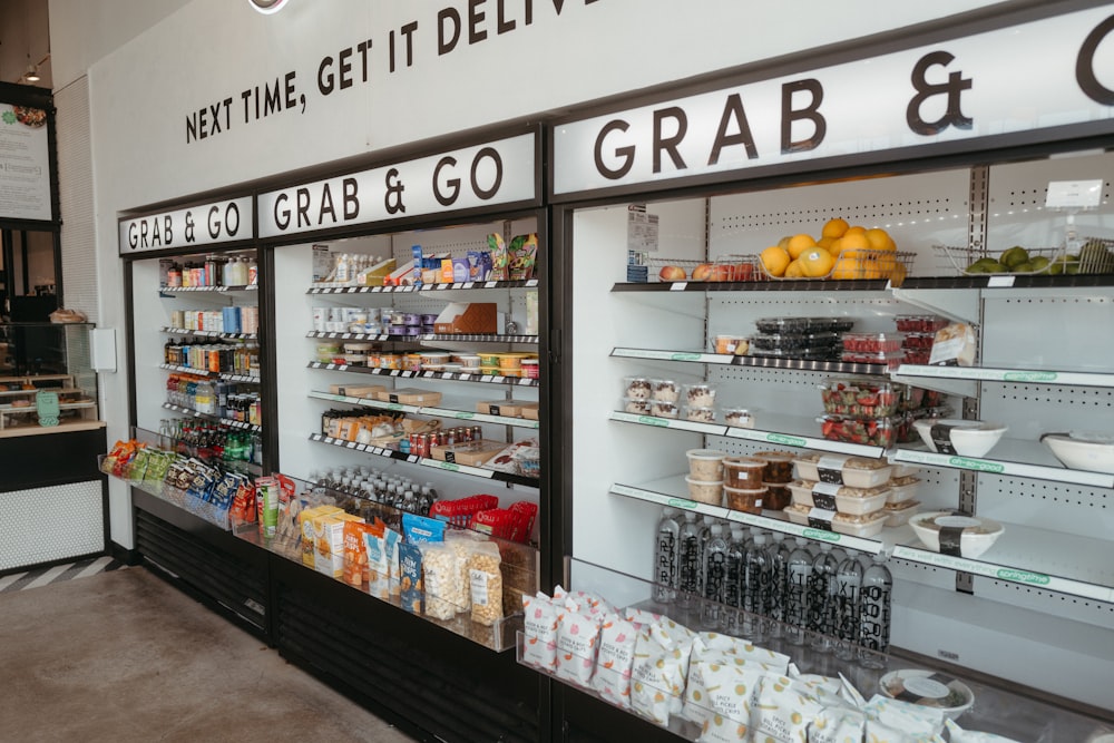 a store with shelves of food