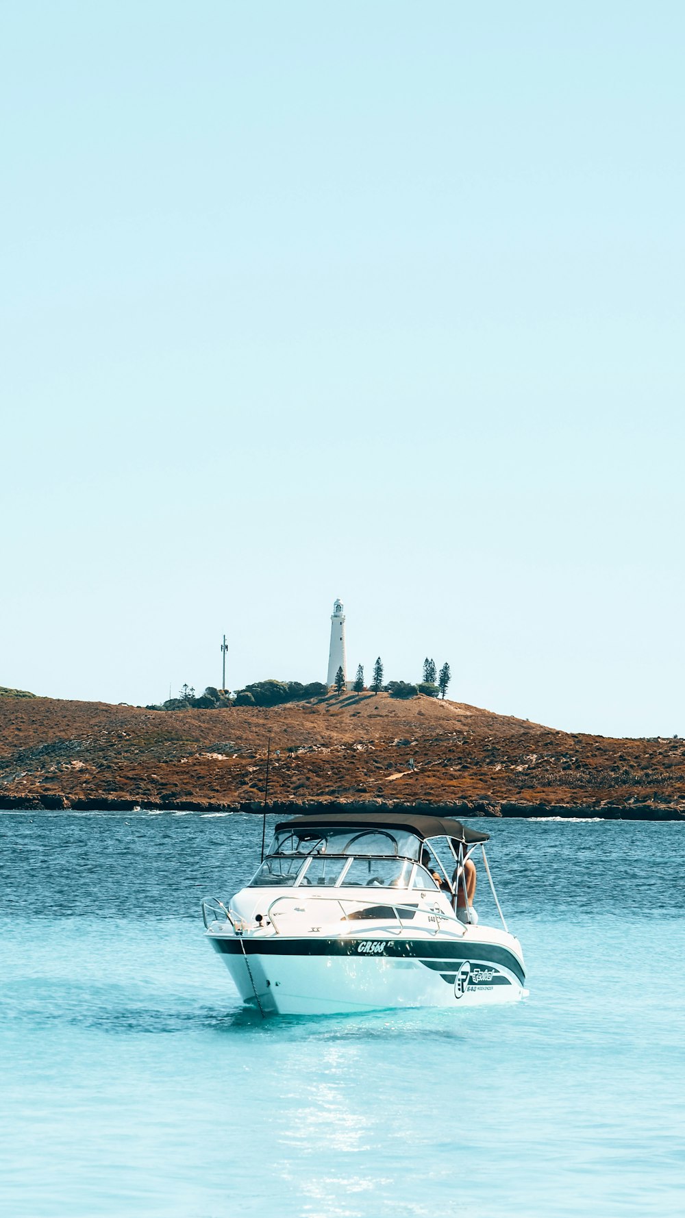 a boat sailing on the water